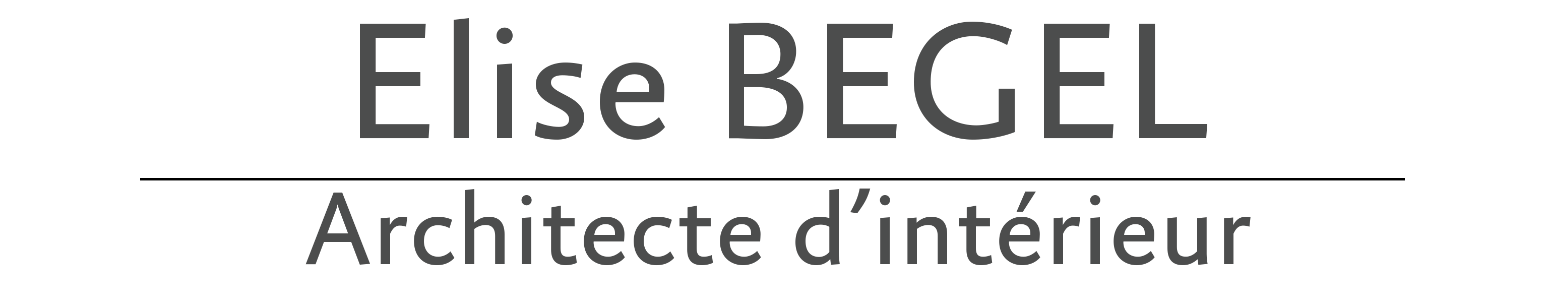 Logo Elise Begel Architecte d'intérieur Boulogne-sur-mer